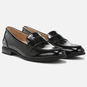 Naturalizer Women's 7M Black Patent Leather Milo Loafers Slip On Casual BR27-7
